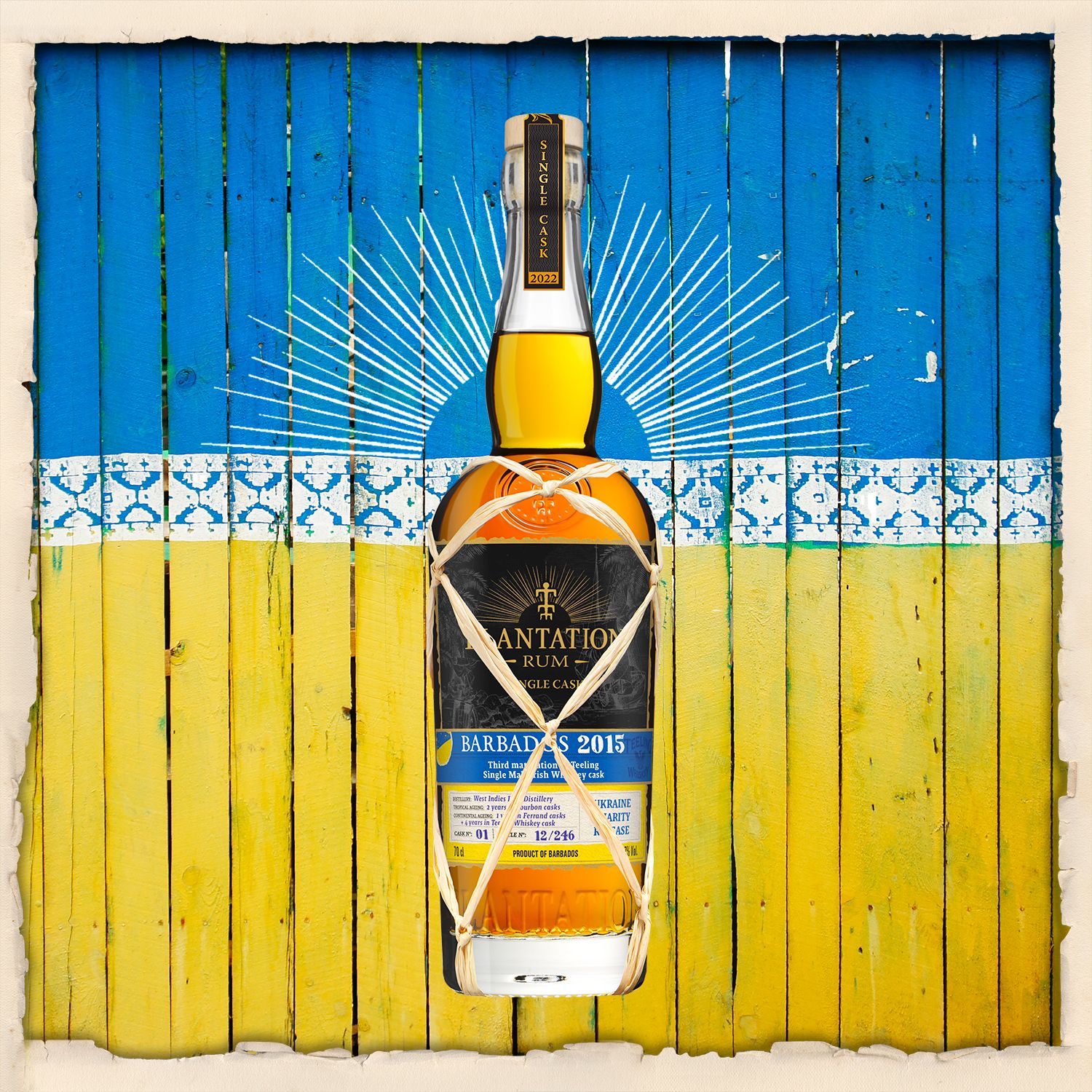 Plantation revêt les couleurs du drapeau ukrainien avec un rhum single cask exclusif : Barbados 2015 Ukraine Charity Release