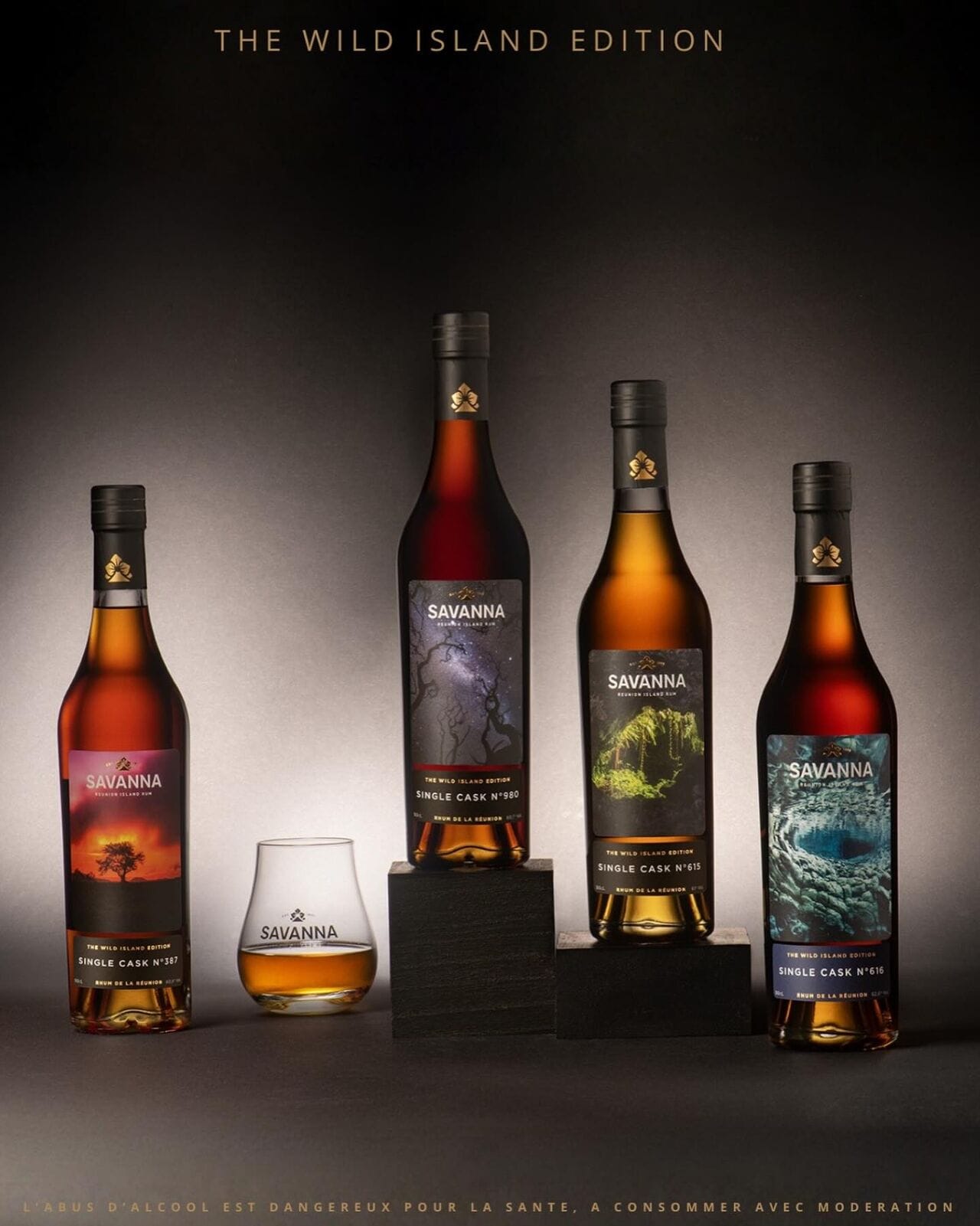 Savanna "The Wild Island Edition" : une collection de quatre rhums single cask d'exception célébrant la nature sauvage de La Réunion