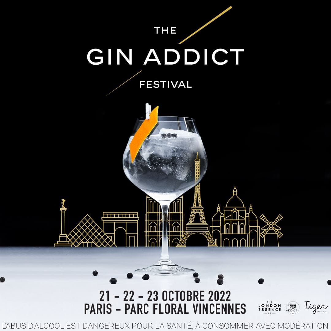 The Gin Addict Festival débarque à Paris les 21, 22, 23 octobre 2022