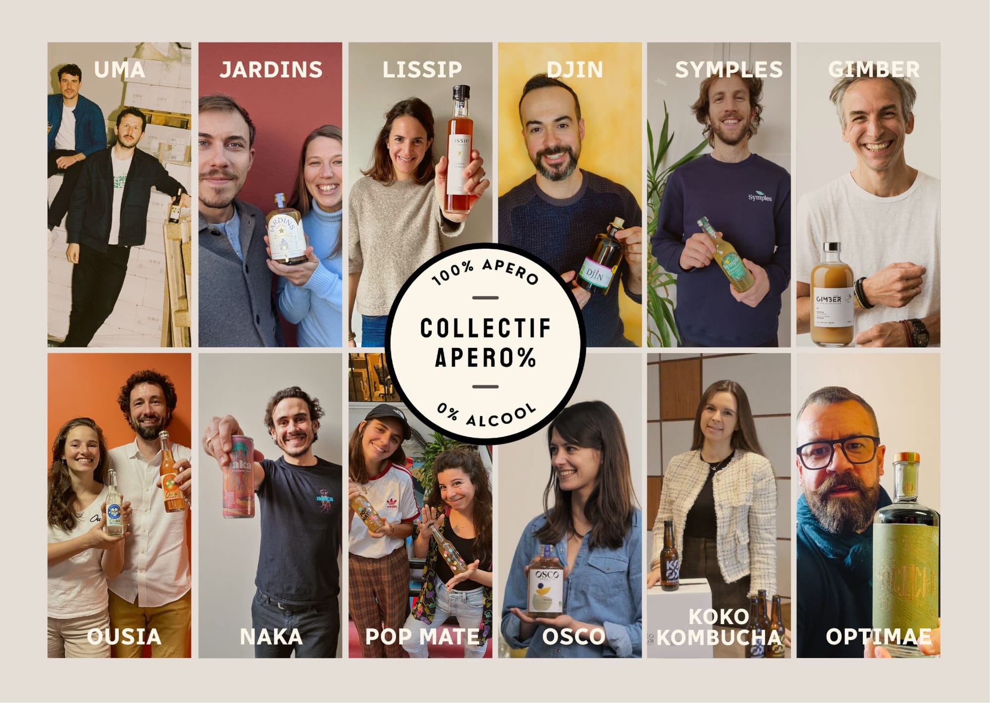 Le Collectif Aper0% : 12 marques françaises s'unissent pour promouvoir le sans-alcool