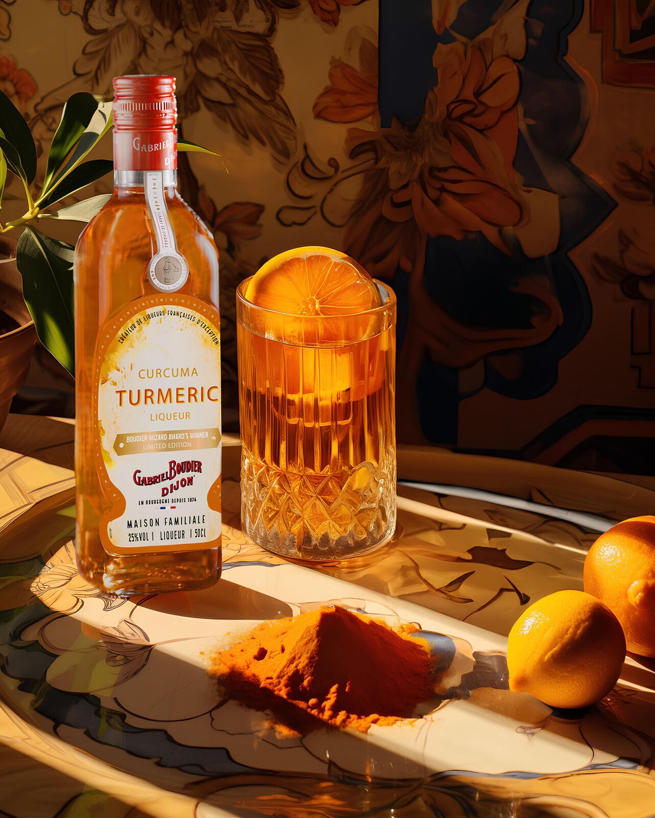 Le liquoriste Gabriel Boudier lance une nouvelle création originale : "Curcuma Turmeric Liqueur"