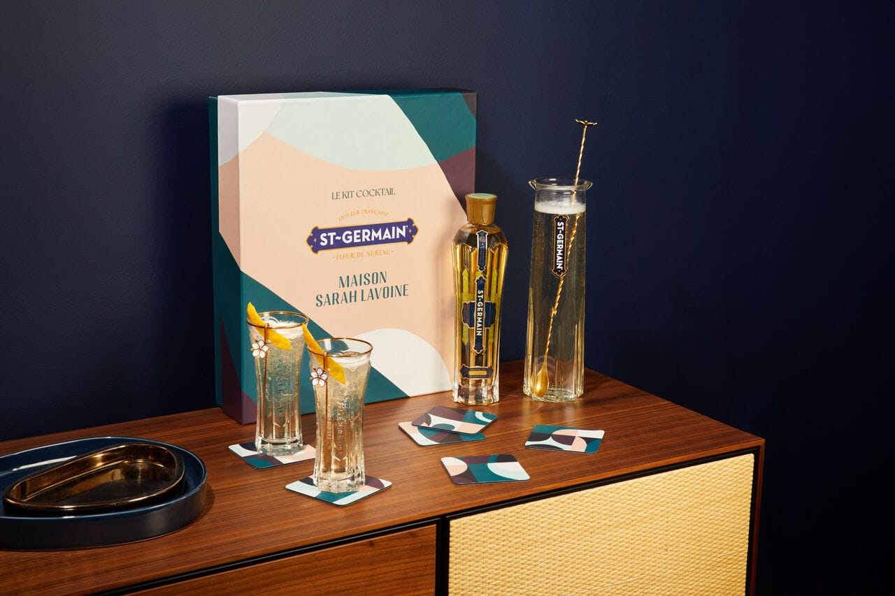 La liqueur St-Germain et Maison Sarah Lavoine dévoilent un coffret exclusif pour la fin d’année