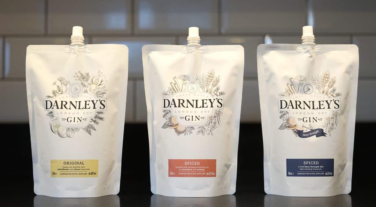 Darnley’s Gin propose des formats "pouch" plus éco-friendly