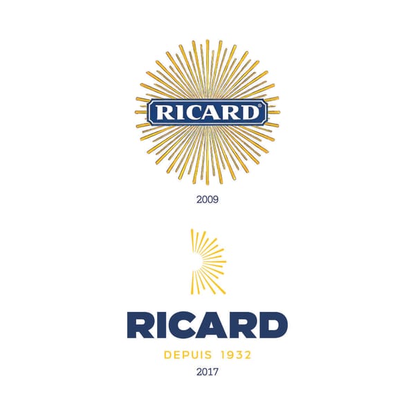 RICARD change de logo ! Décryptage et rétrospective de 1953 à 2023