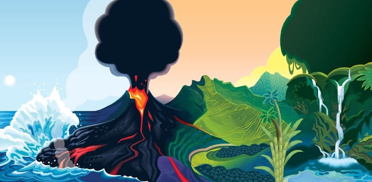 Isautier : Fresque de la Réunion