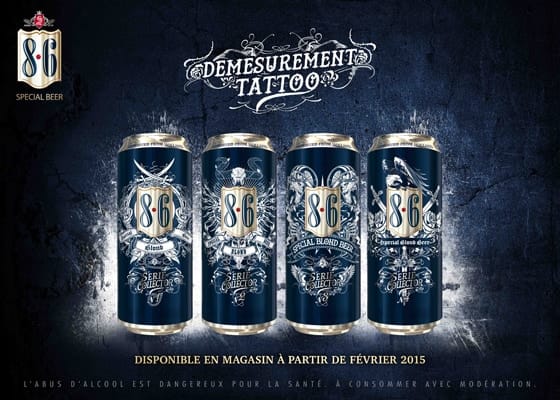 Bavaria 8.6 : nouvelles cans "Démesurément Tattoo"