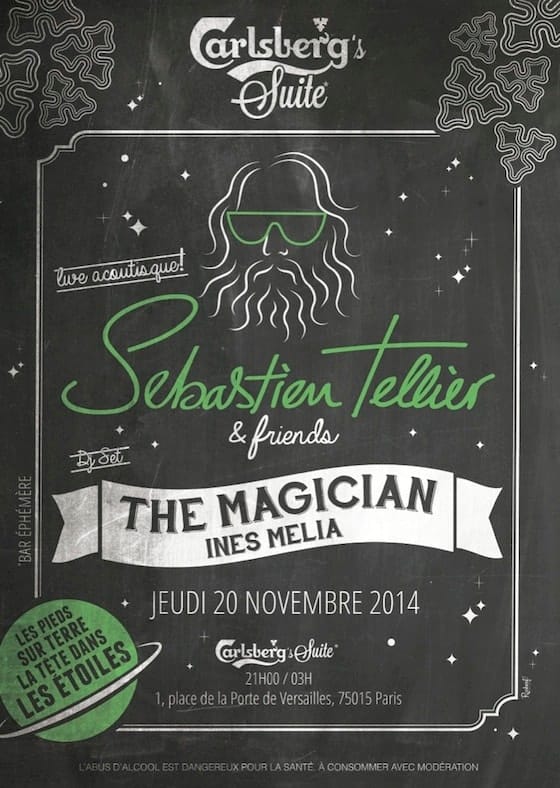 Carlsberg : closing party avec Sébastien Tellier le 20/11 !