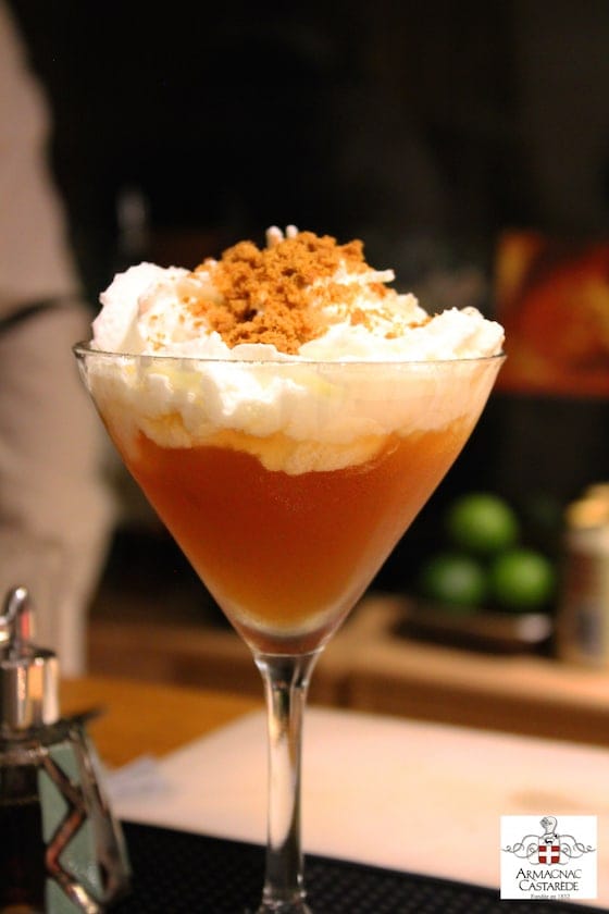 Cocktail "Sweet Christmas" by Castarède (Armagnac)