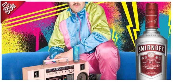 Smirnoff : cocktails façon 80's